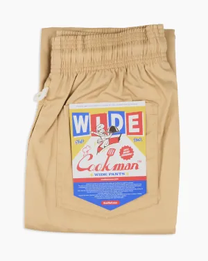 Cookman Wide Chef Pants - Sand Relaxed Style Style Statement
