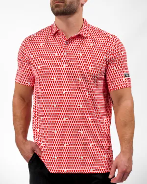 Layered Collar Fall Foliage Solo Men's Polo