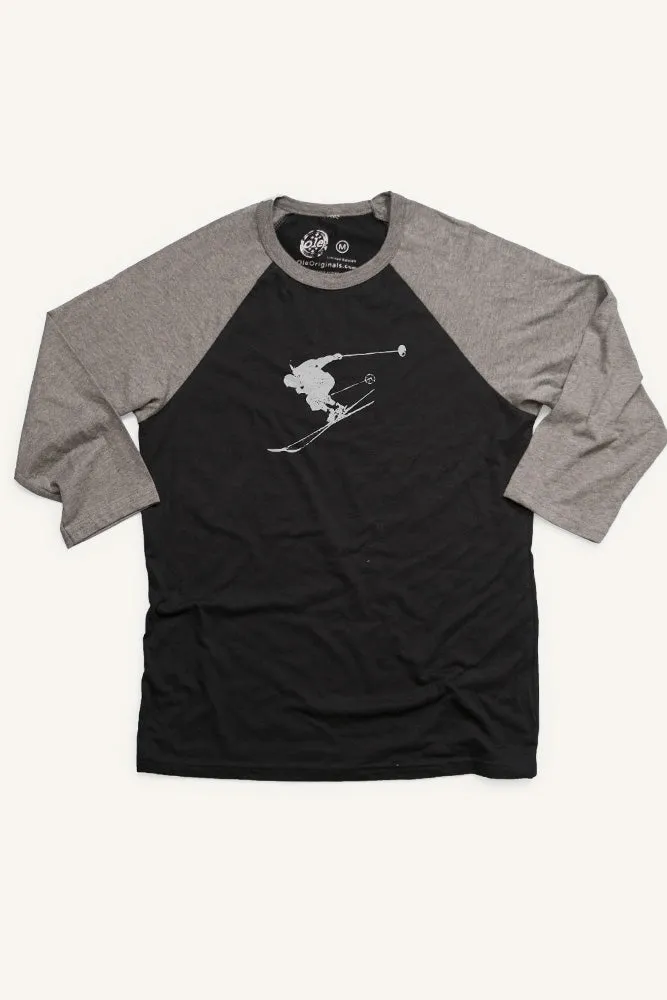 Solo Skier Baseball Shirt (Unisex) Comfy Layer