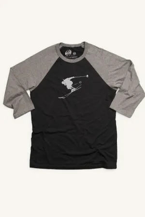Seasonal Comfort Style Solo Skier Baseball Shirt (Unisex)