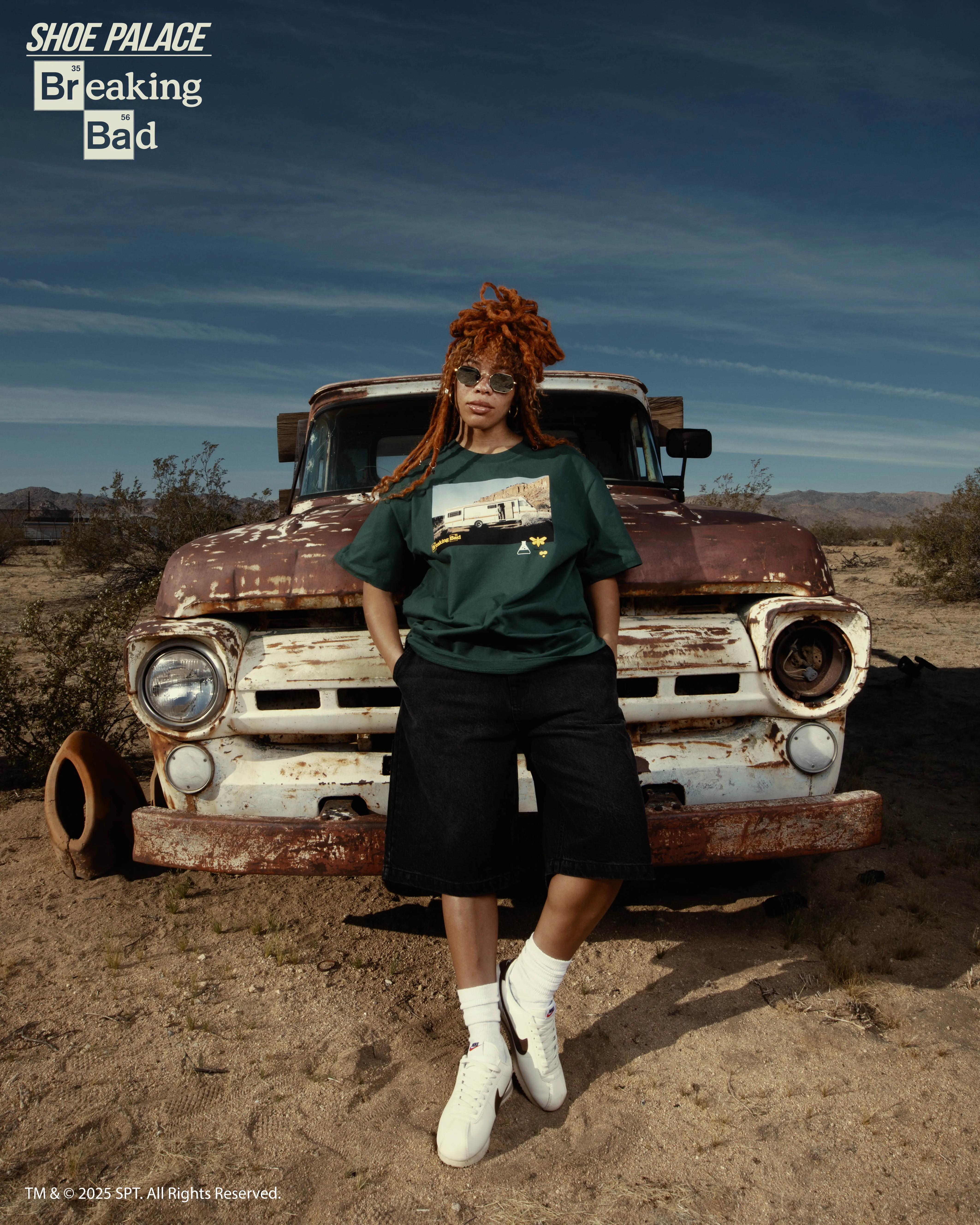 Trendy Wearable SP x Breaking Bad RV Mens Short Sleeve Shirt (Green/White)