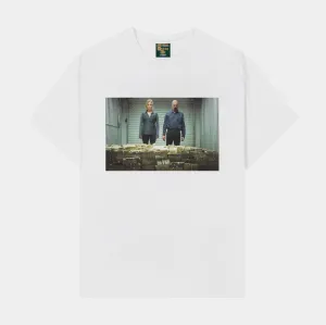 Lightweight Comfort Wear Smart Casual Look SP x Breaking Bad Stash Mens Short Sleeve Shirt (White/Green)