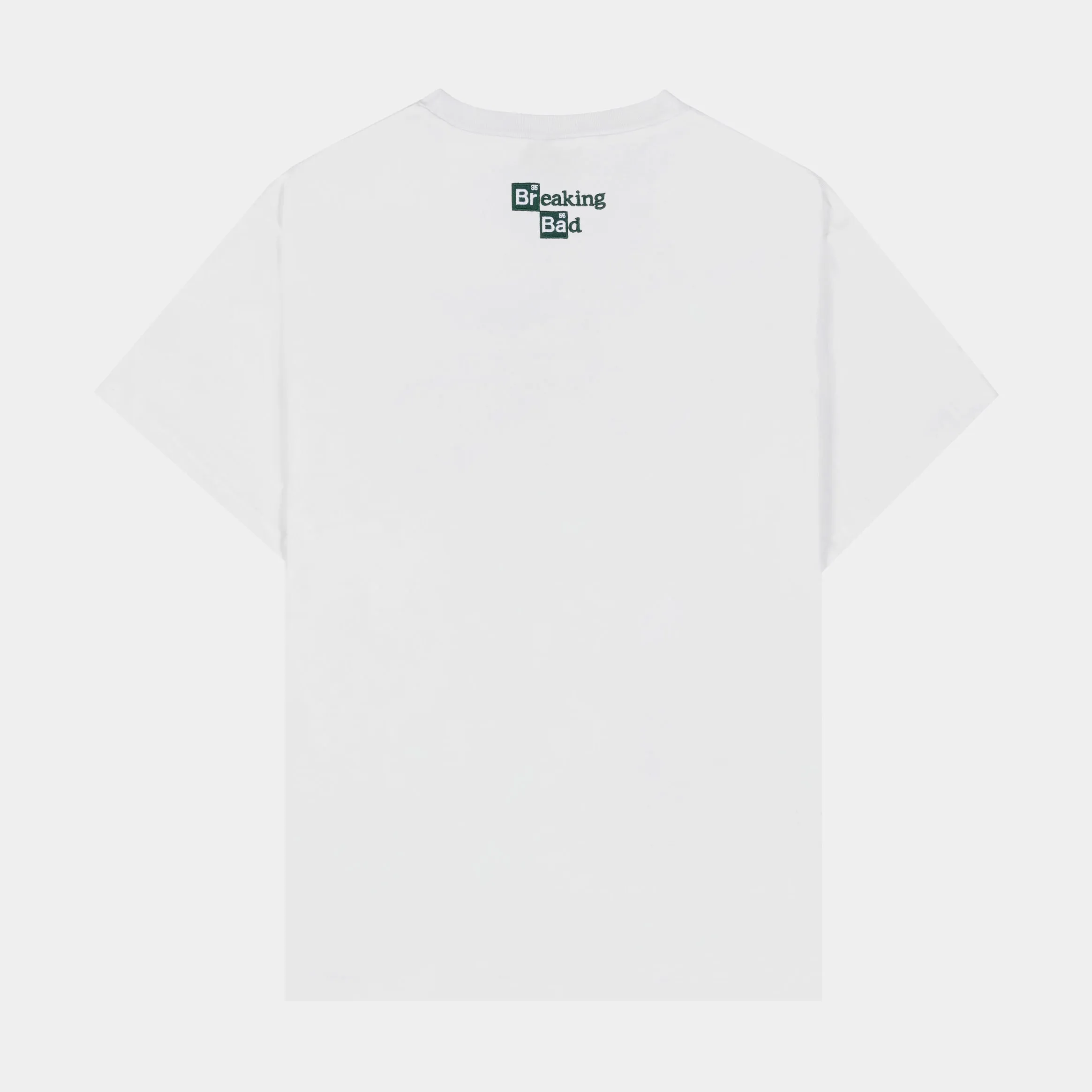 Foam Print Detail Sleek Look SP x Breaking Bad Stash Mens Short Sleeve Shirt (White/Green)