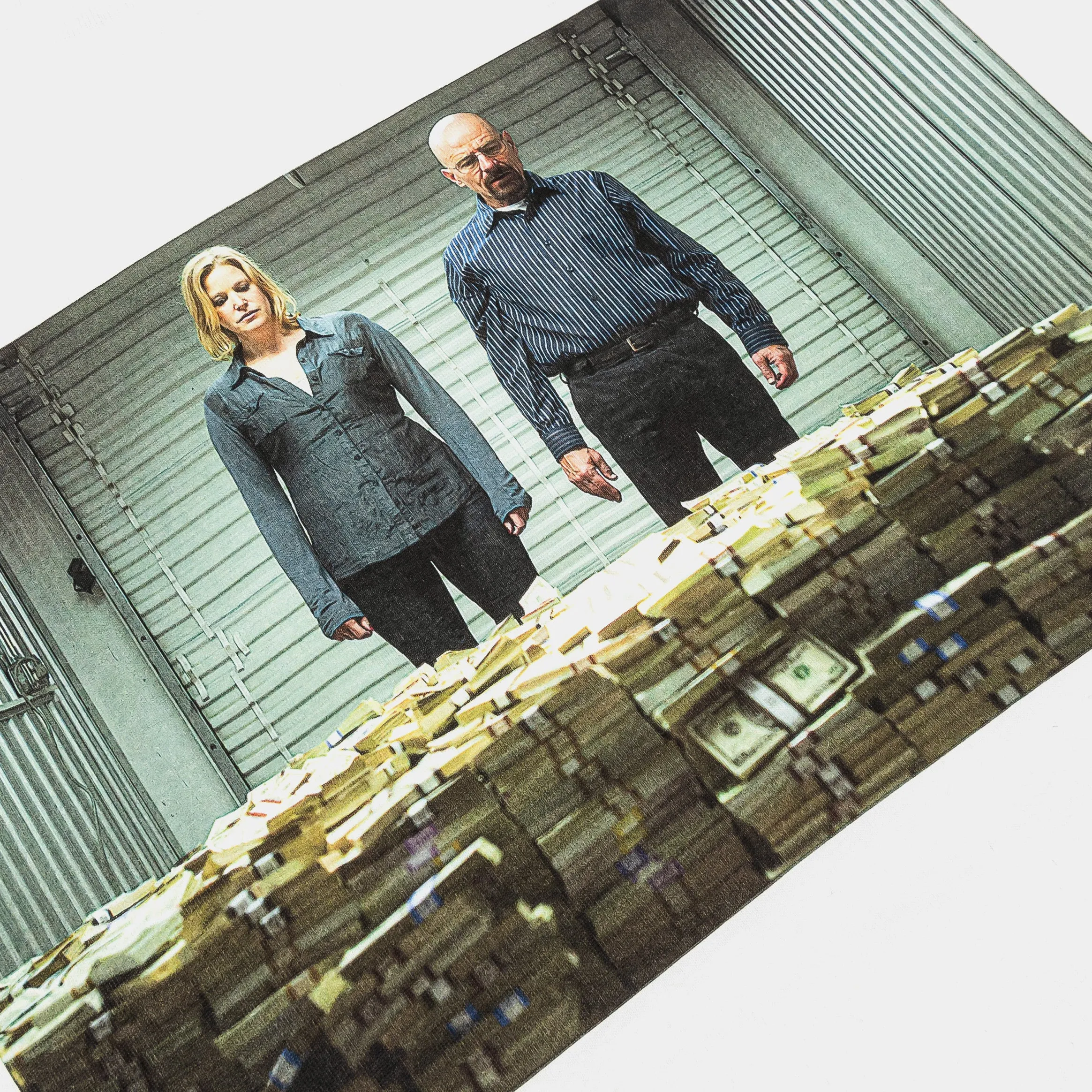 Fresh Look SP x Breaking Bad Stash Mens Short Sleeve Shirt (White/Green)