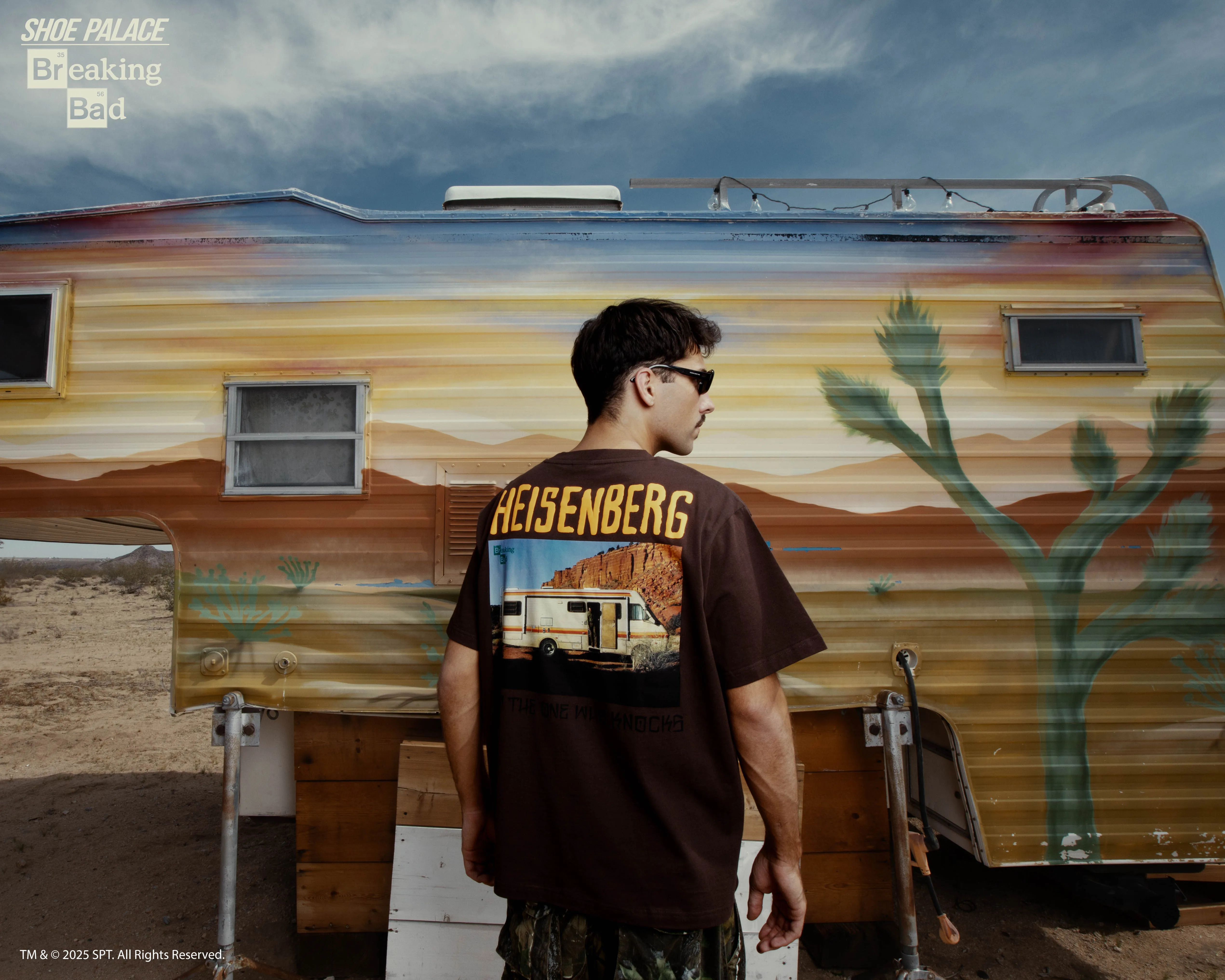 SP x Breaking Bad Vamanos Pest Mens Short Sleeve Shirt (Brown/White) Reinforced Hems Brushed Interior Lining