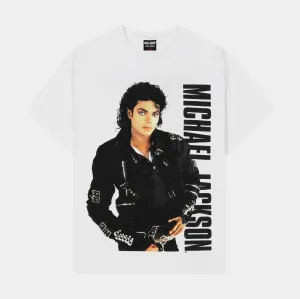 SP x Michael Jackson World Tour 88 Mens Short Sleeve Shirt (White) TearResistant Fabric Comfy Movement