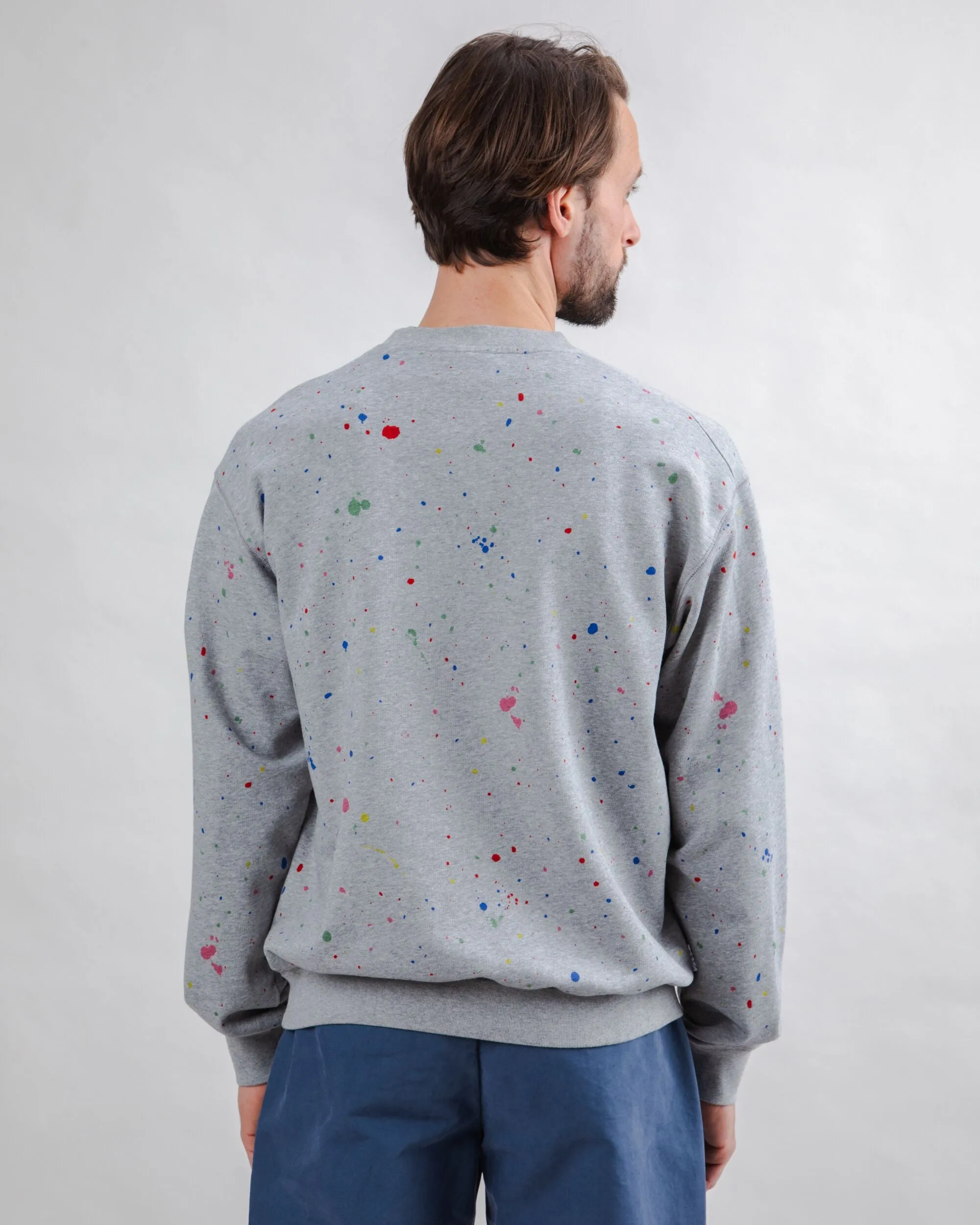 Splash Paint Sweatshirt Grey jersey