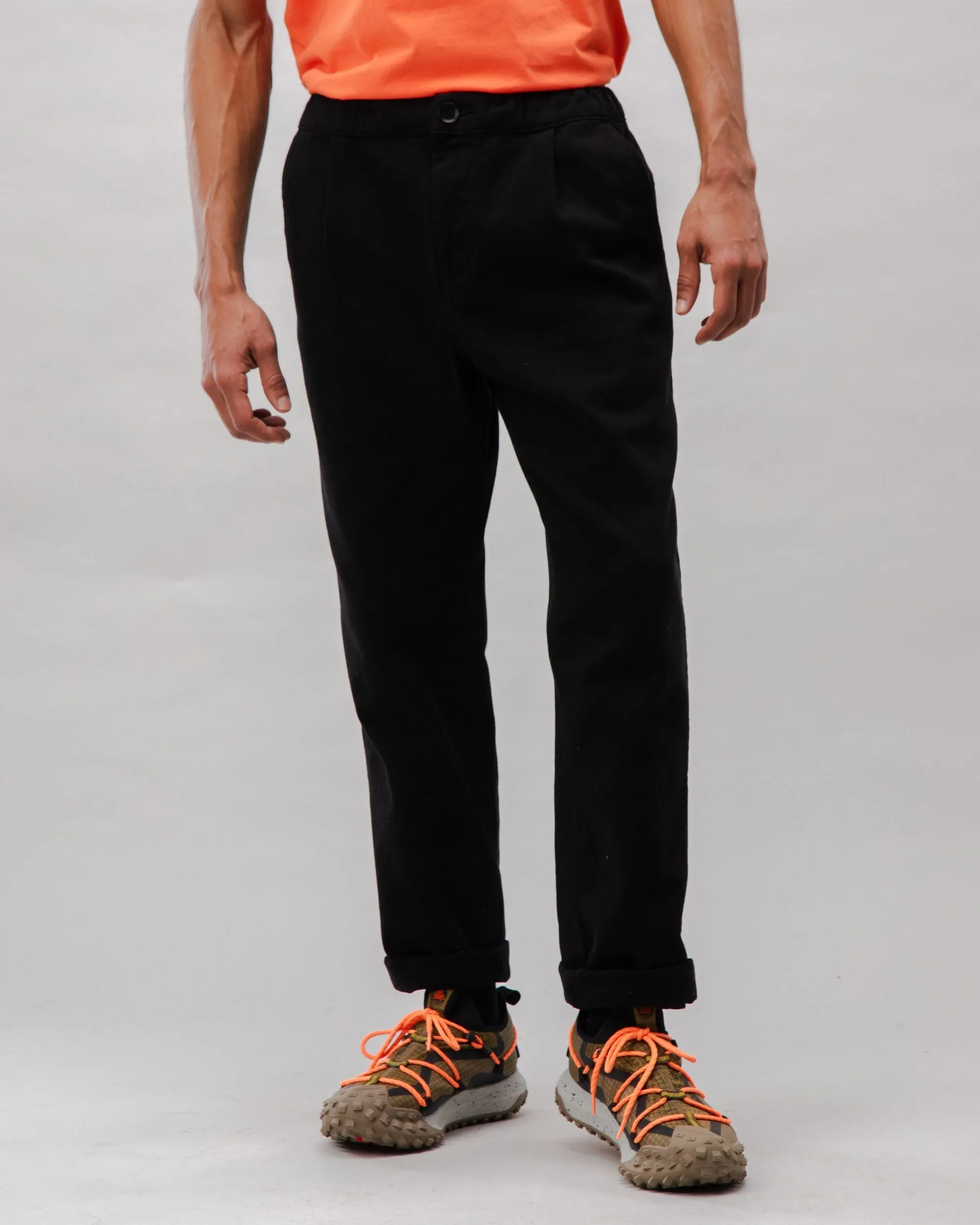 RuggedDurability Comfort Chino Cotton Pants Black