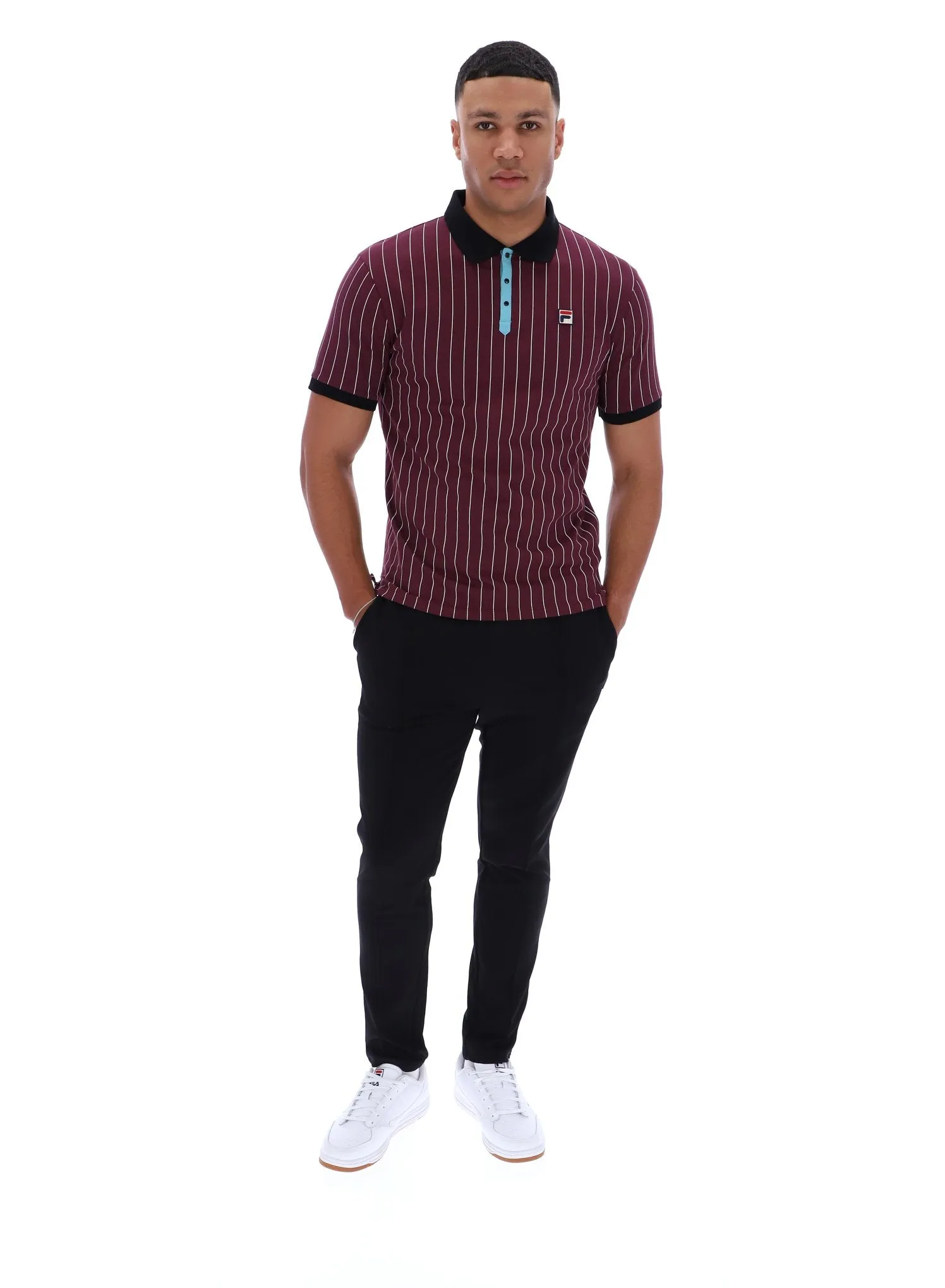 BB1 Classic Vintage Striped Polo Lightweight Style Thermal Regulation Fabric