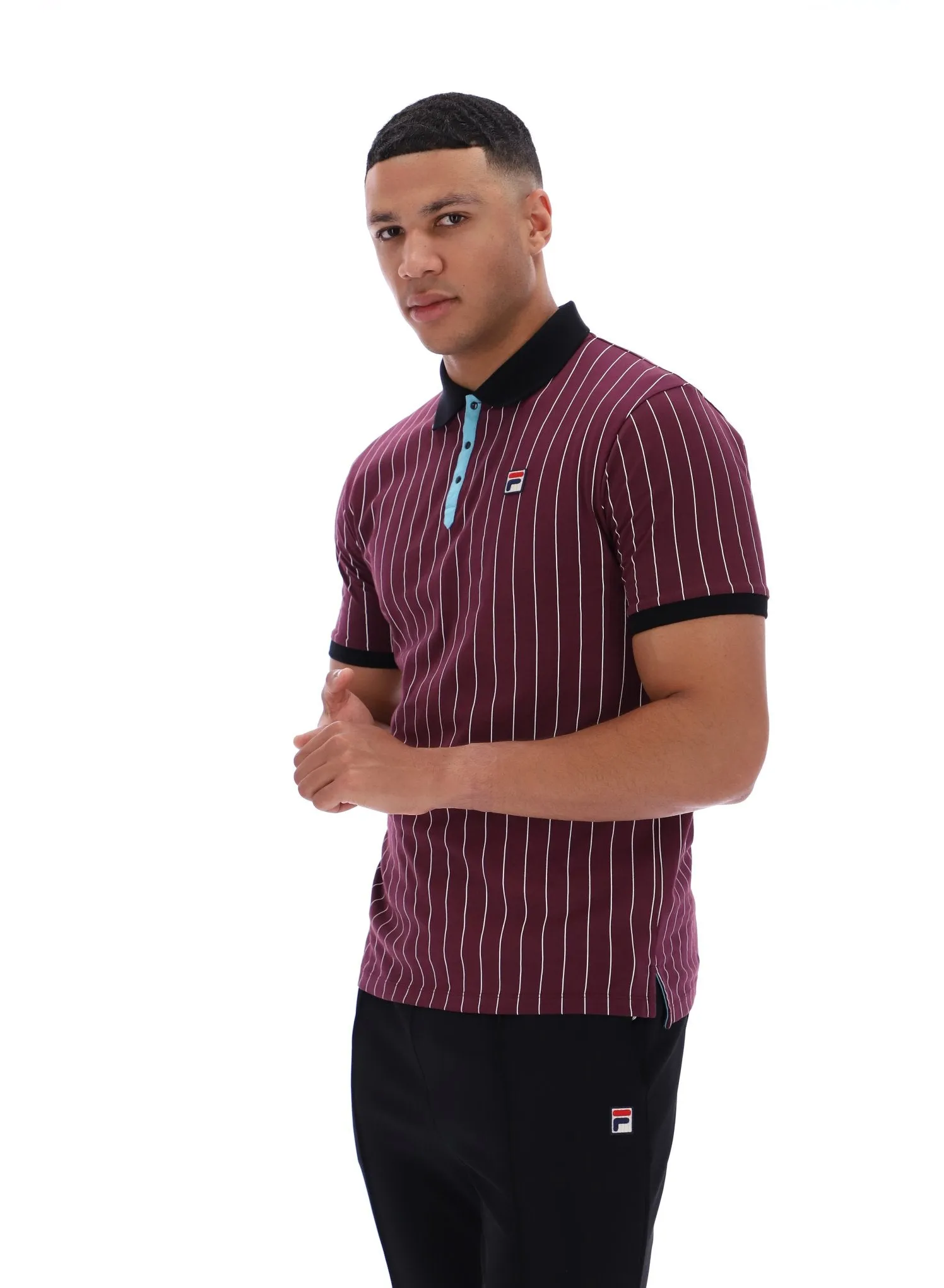BB1 Classic Vintage Striped Polo Sleek Fit Wear