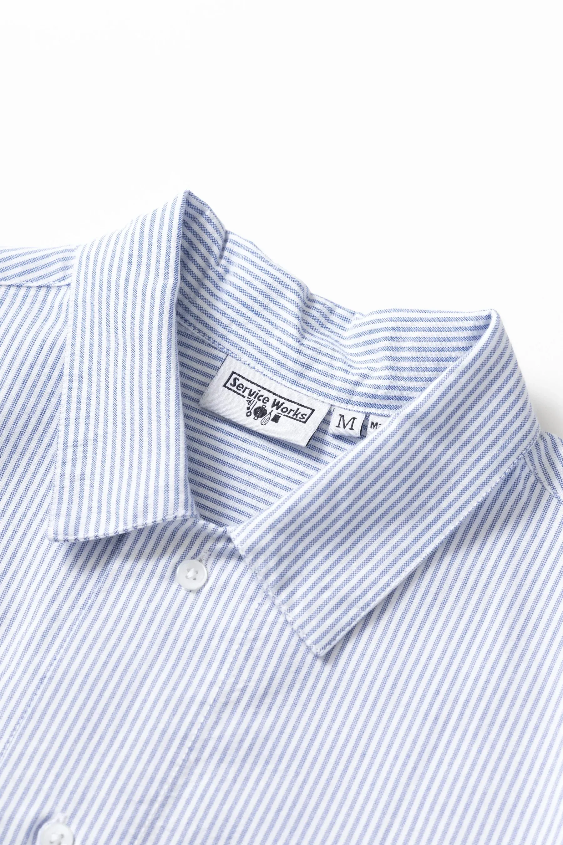 Everyday Comfort Service Works Waiter Shirt Oxford Blue Stripe
