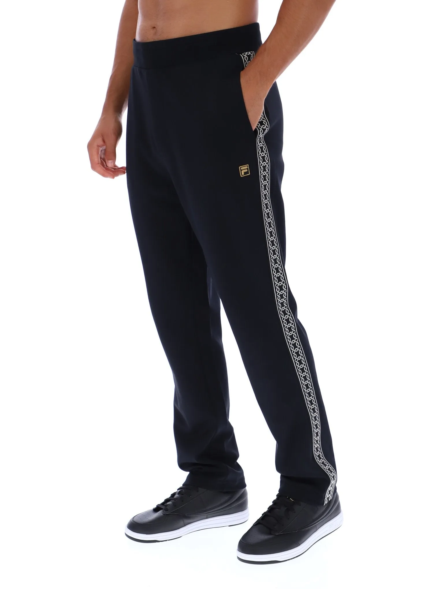Comfortable Layers Tapered Leg Design Layton Straight Leg Pants with Tape Detail