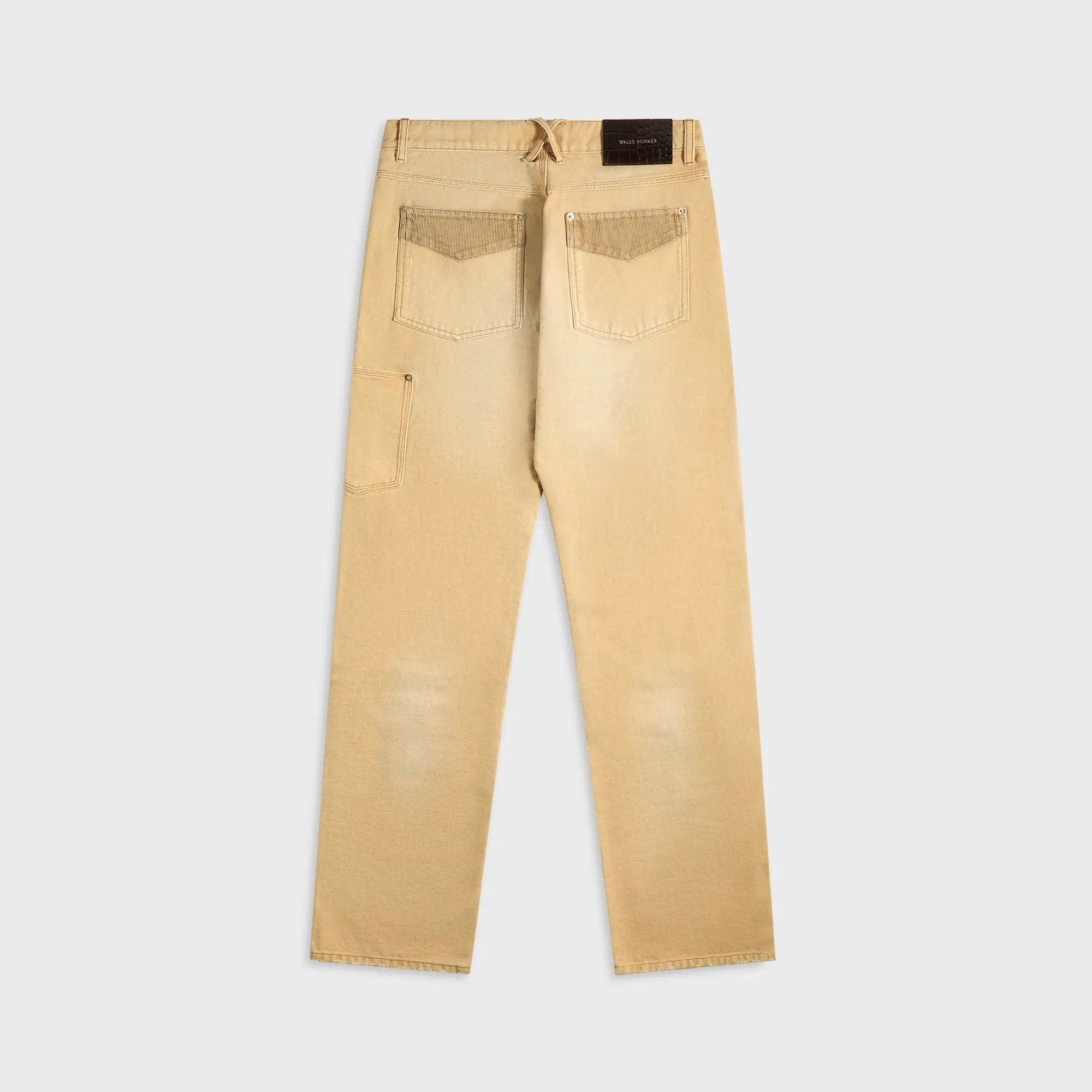 Multi Pocket Design Wales Bonner Sierra Canvas Trouser - Sand / Brown