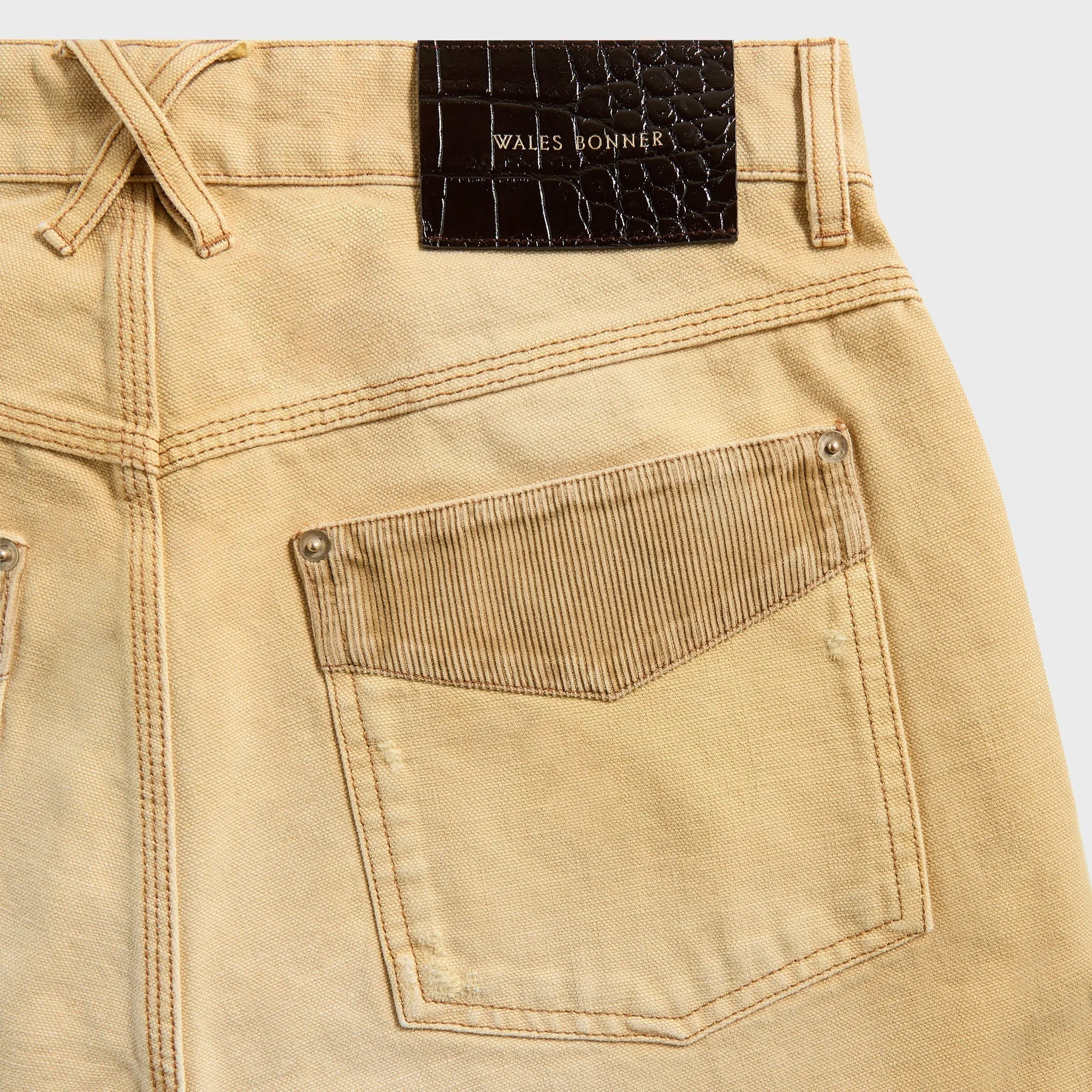 Travel-Ready Wales Bonner Sierra Canvas Trouser - Sand / Brown