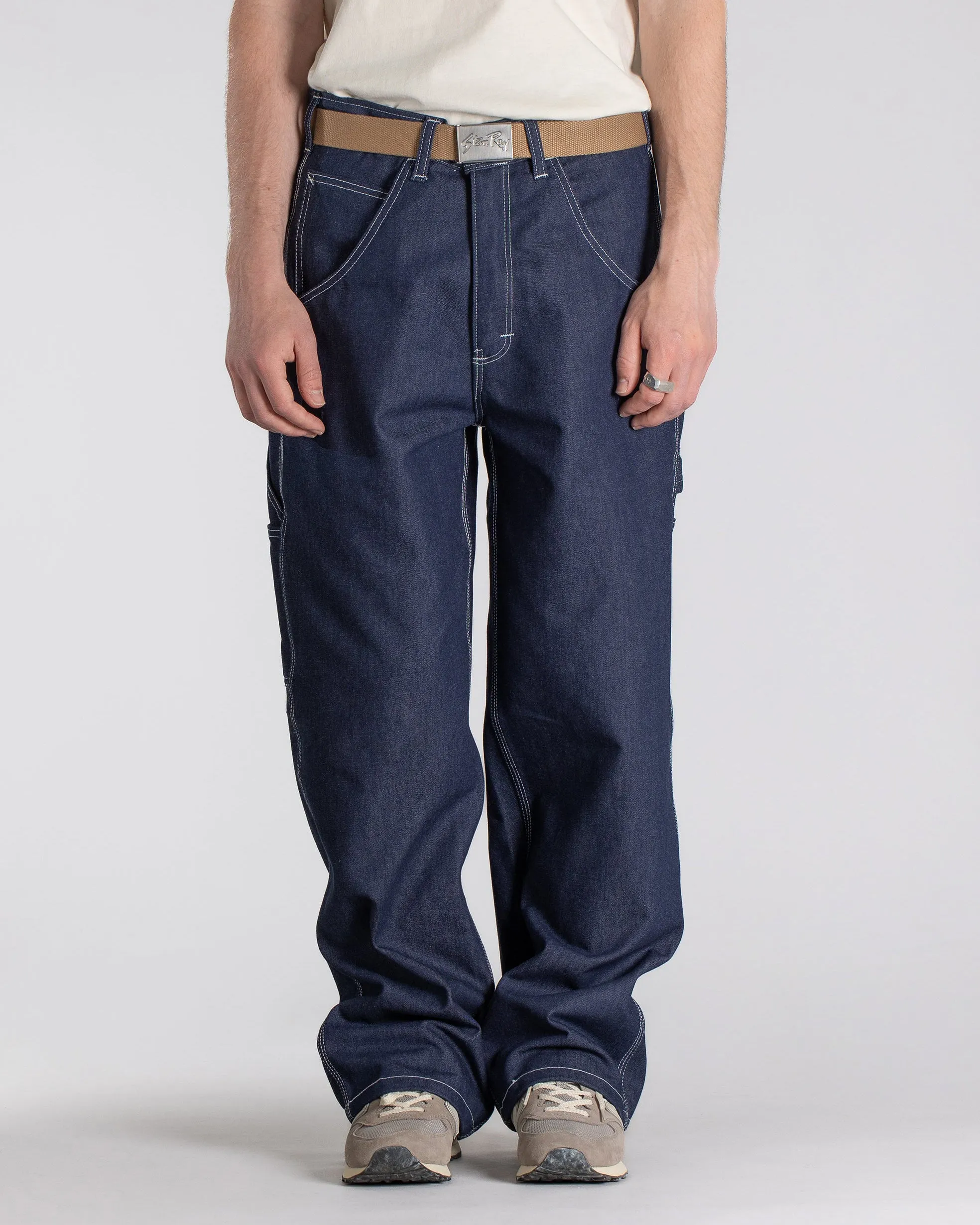 Stan Ray Made In USA Big Job Painter Pant - 10oz Raw Denim Tailored Appearance Fashion Lover Youth Style Smooth