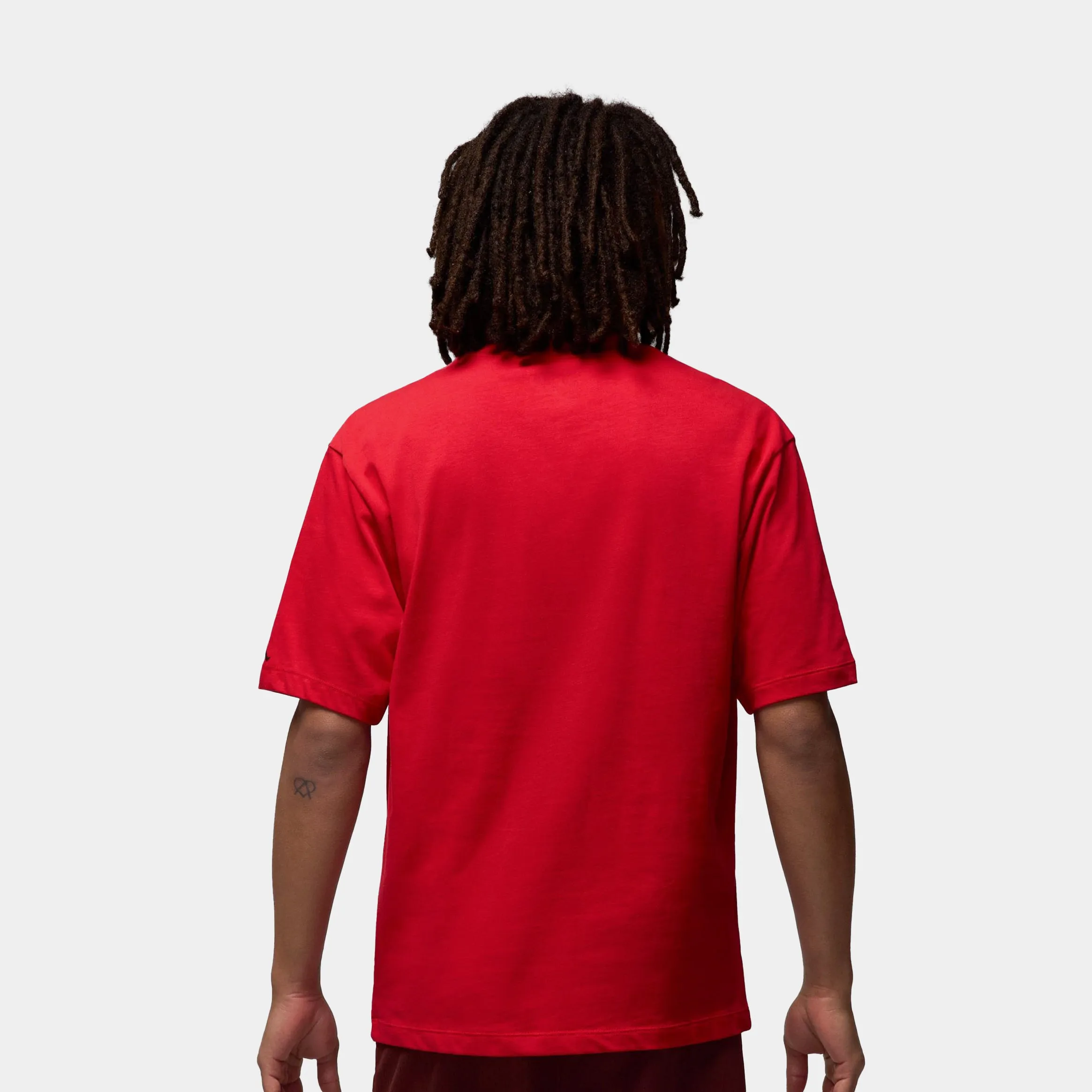 Cozy Comfort Fit Breathable touch Statement 1985 Motorsport Mens Short Sleeve Shirt (Fire Red/Black)