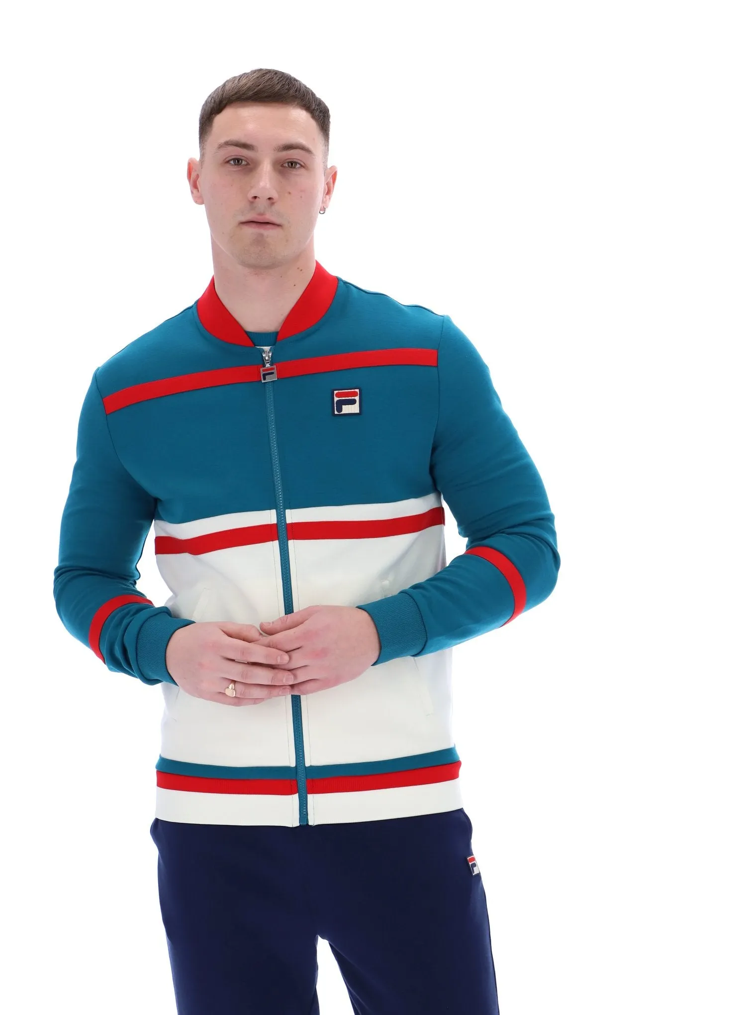 clip accents Stefan Archive Cut And Sew Track Jacket