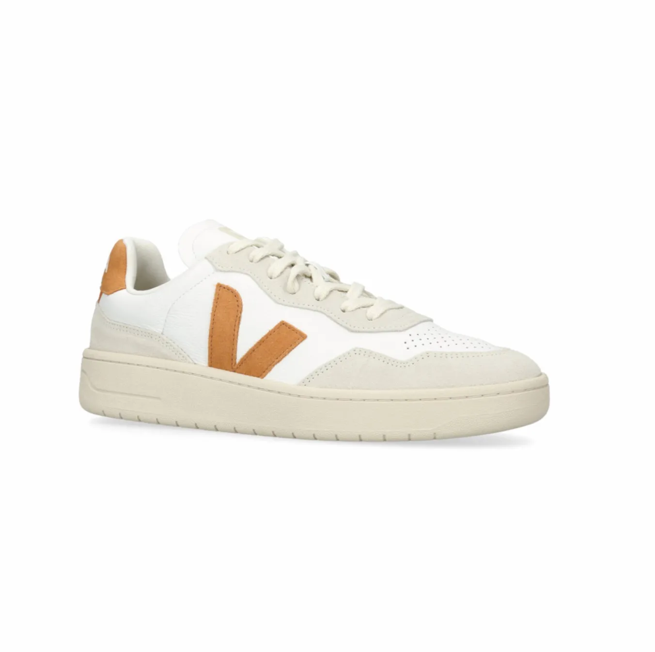 V-90 Leather Trainer - Extra White Umber Color Play Garden Walk