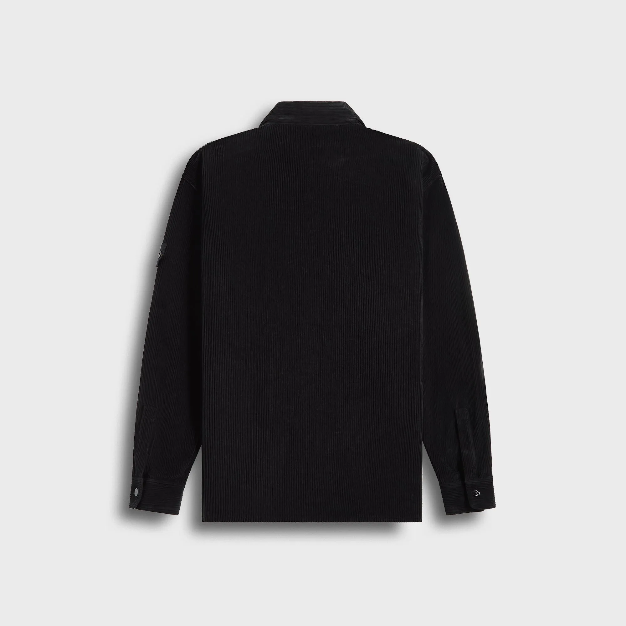 Waterproof Shell Weatherproof Seams Stone Island Corduroy Shirt - Black