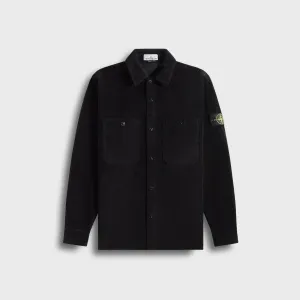 Stone Island Corduroy Shirt - Black Airtight Seam Sealing