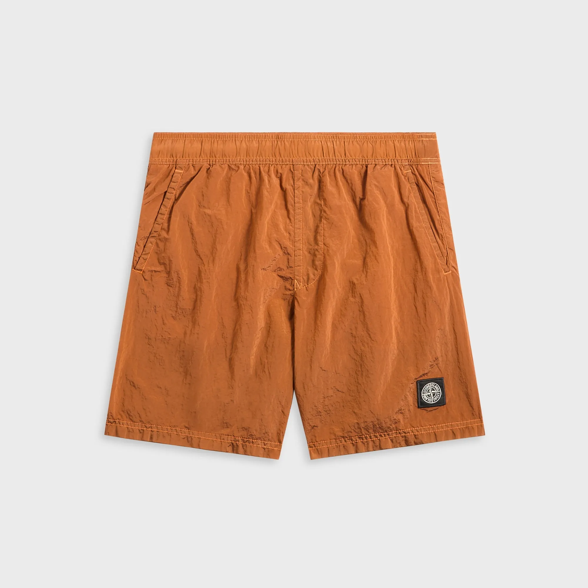 Stone Island Nylon Metal Swim Short - Arancio AdjustableDrawstring