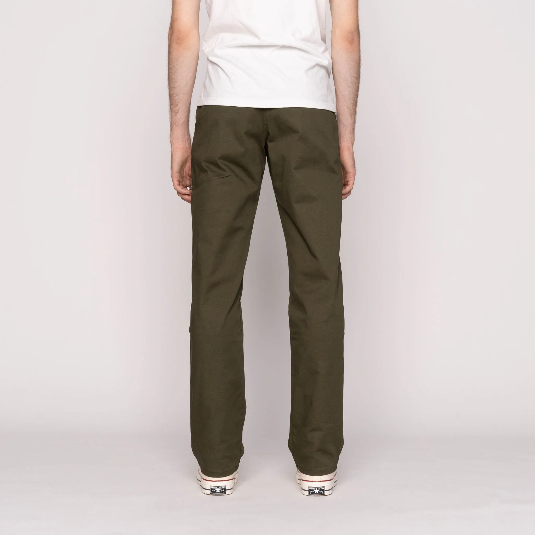 Straight Chino - Green Stretch Twill Cozy Stretch Fit