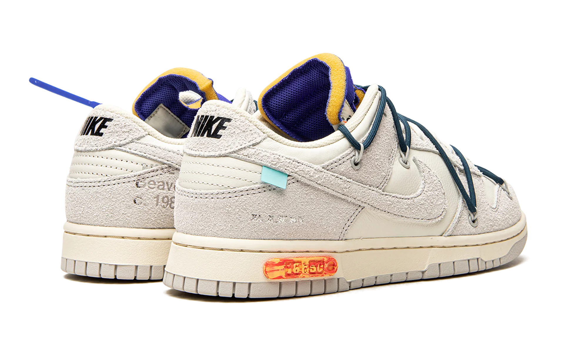 Dunk Low "Off-White - Lot 16" Mid Top Design Supportive sole