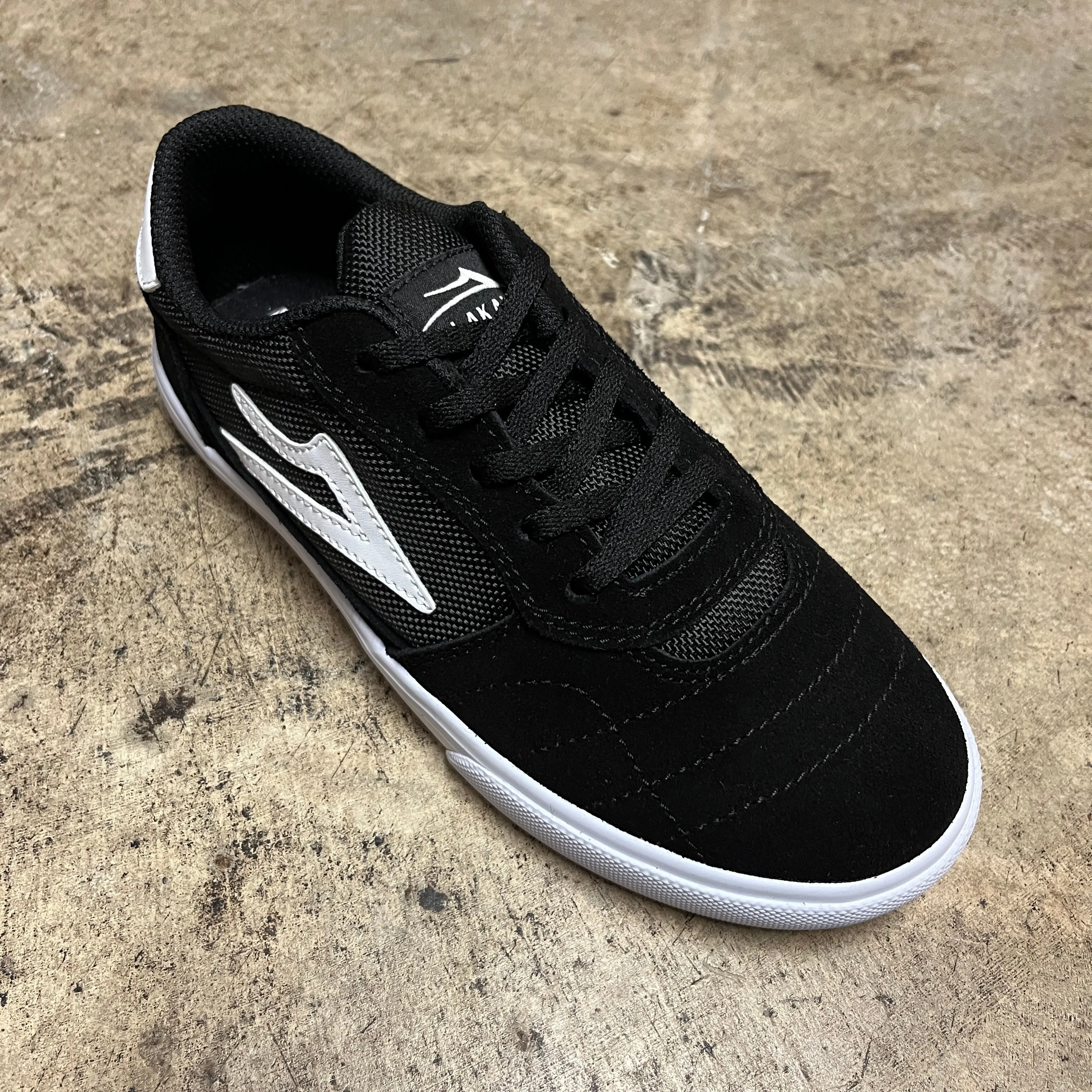 Skate Vibe High Durability LAKAI CAMBRIDGE KIDS (BLK/WHT)