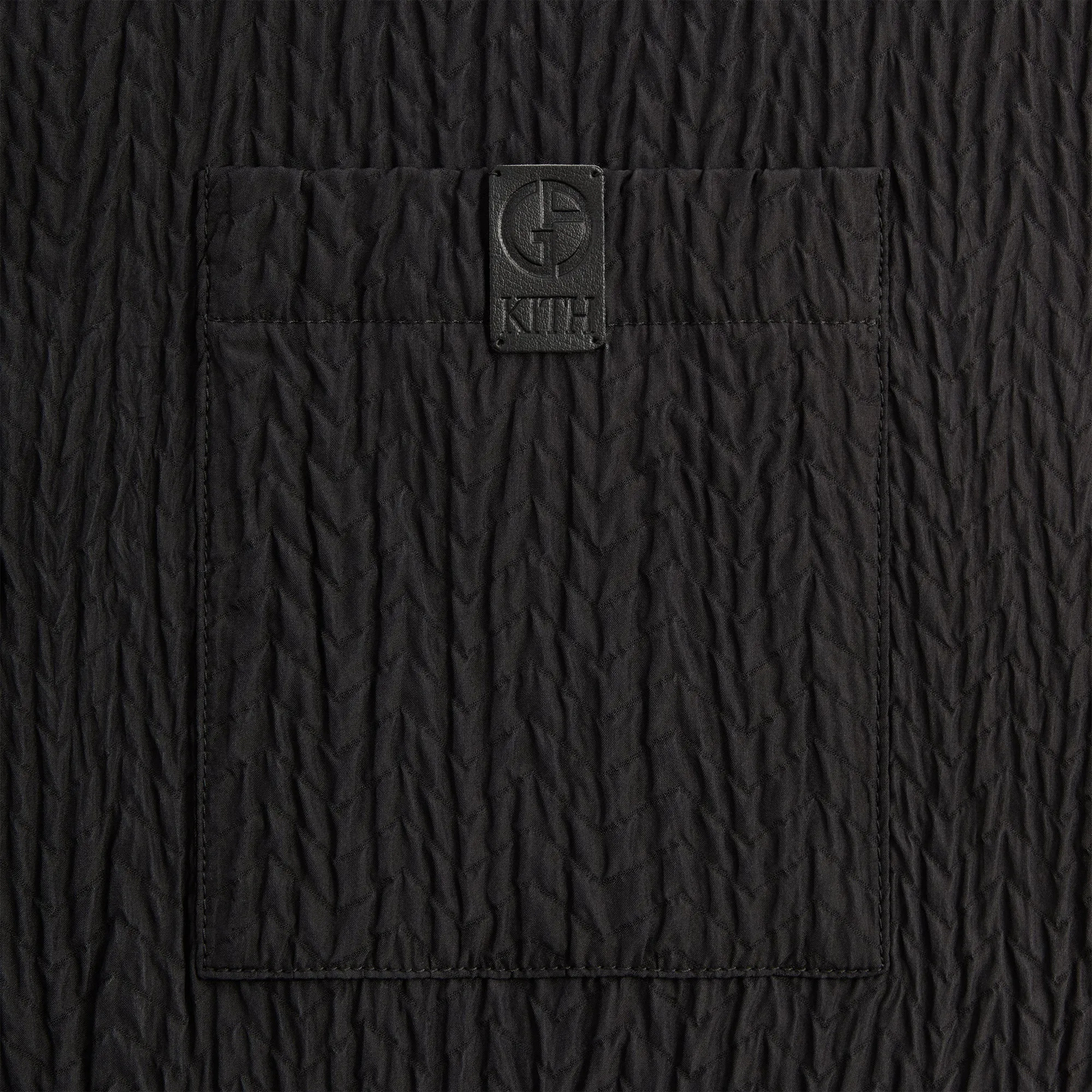 Giorgio Armani & Kith Raf Dolman Buttondown - Black Waterproof Zipper Closure