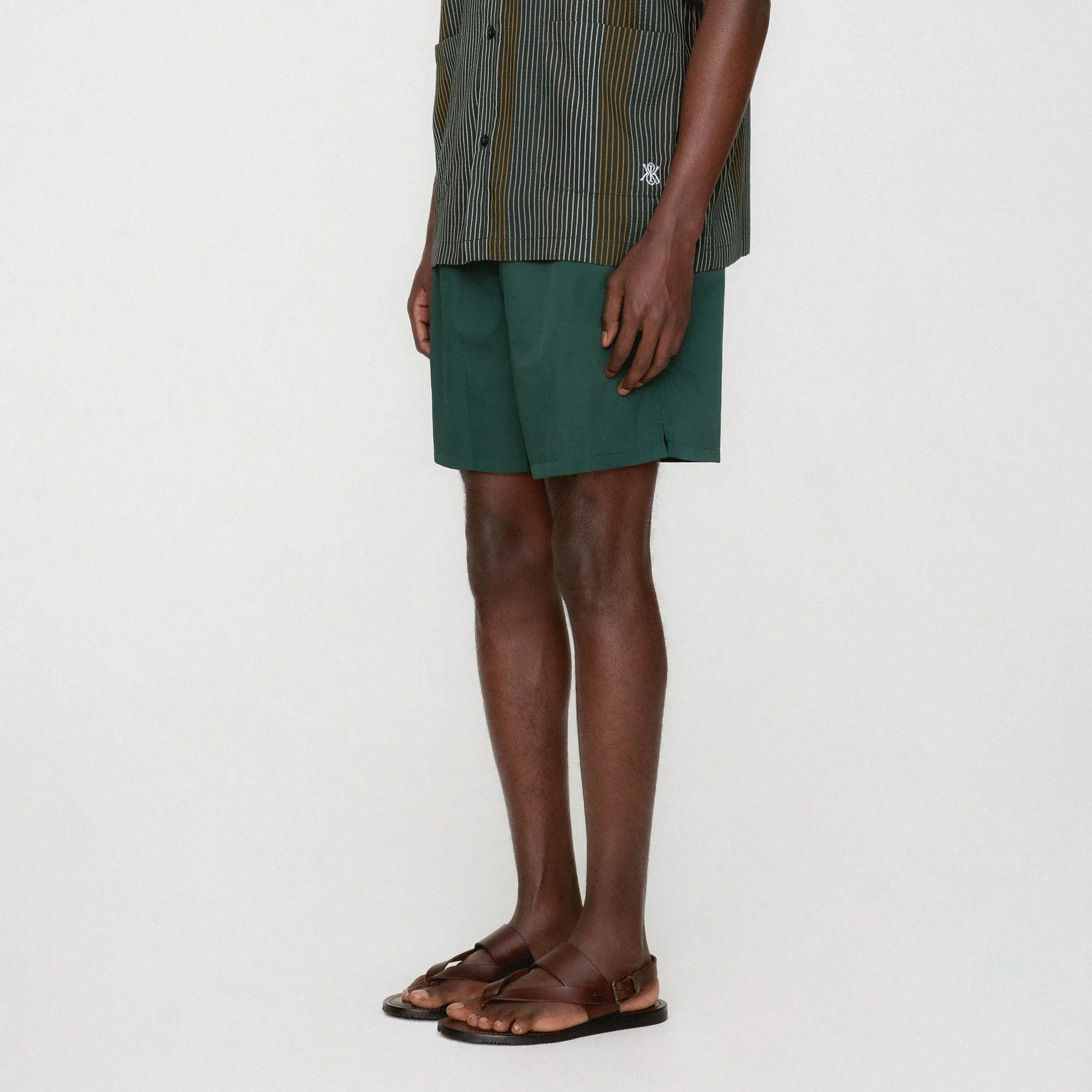 Kith Water Activated Monogram Collins Swim Short - Stadium Faux Leather