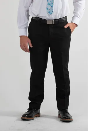 Effortless Style Sporty Comfort Fit Signature Suit Pant Slim Fit / Black
