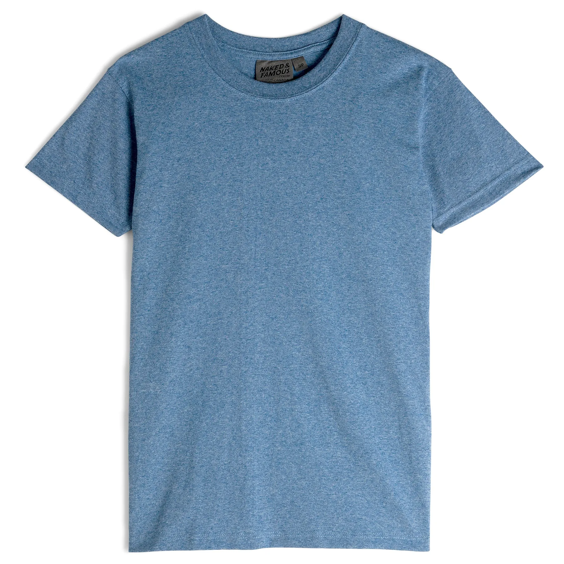 Circular Knit T-Shirt - Blue Bold colors