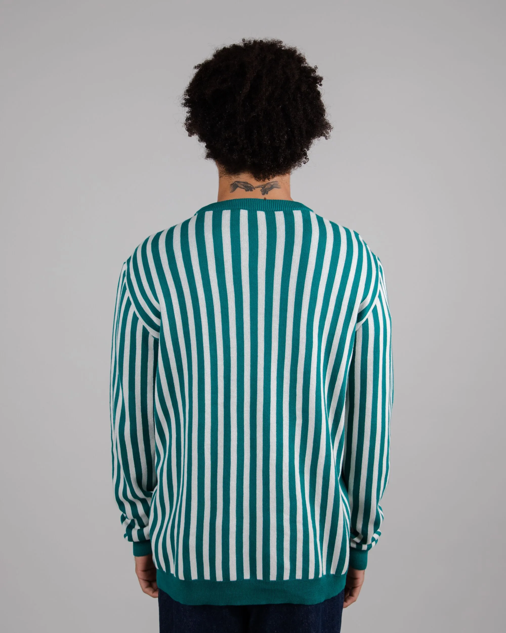 Stripes Cotton Sweater Green All-Day Wear consumer preference