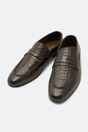 Adaptable Look Brown Formal Shoes