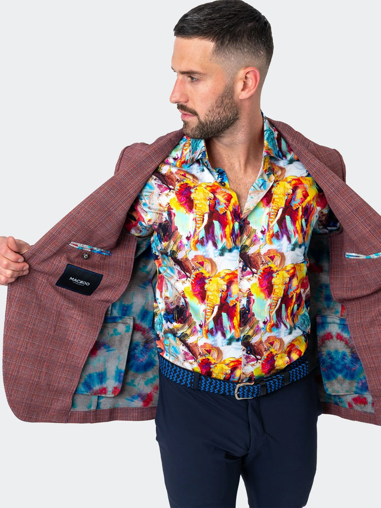 Blazer Unconstructed Preppy Orange QuickAccess Pockets