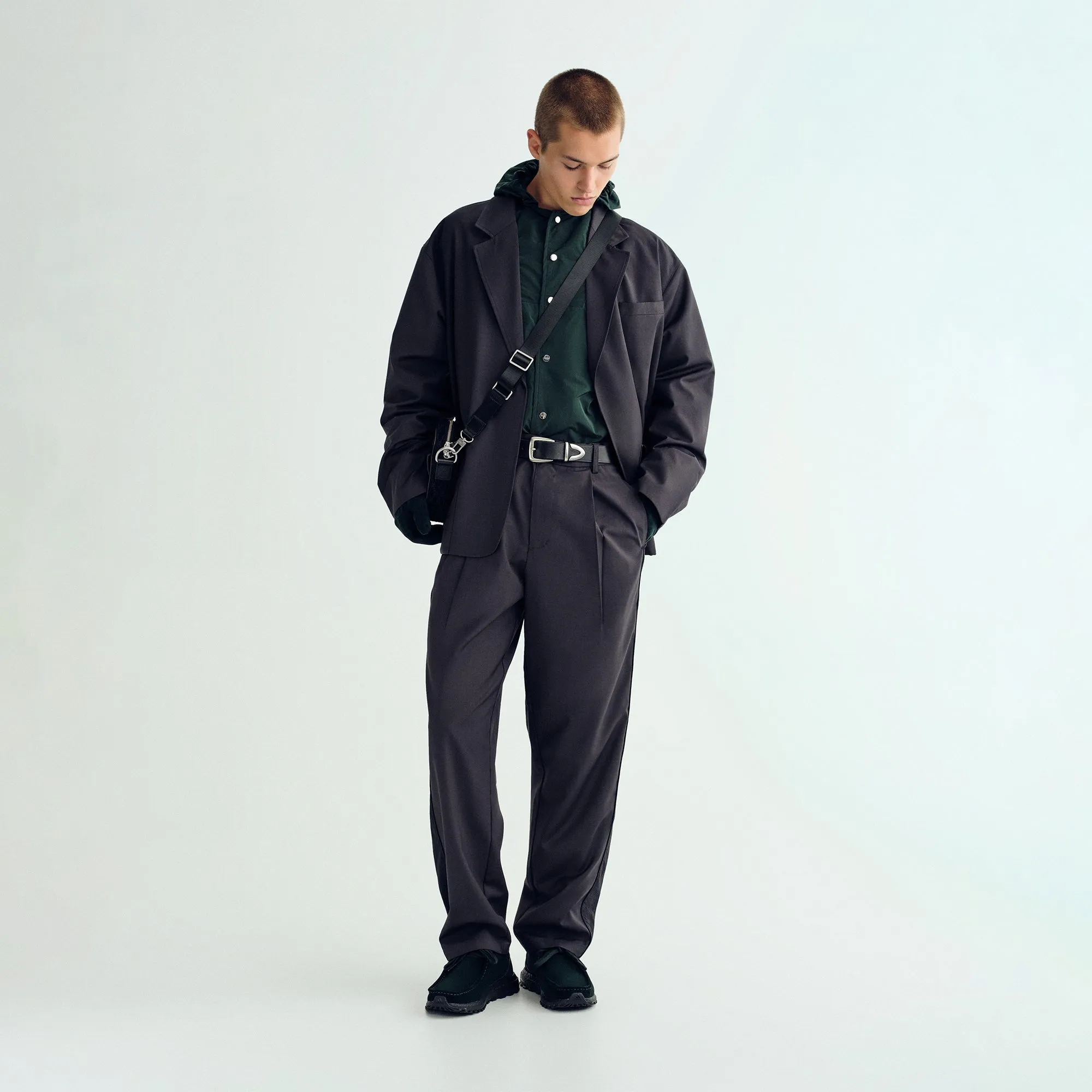 WaterproofTechnology &Kin Tropical Wool Callum Trouser - Carbon