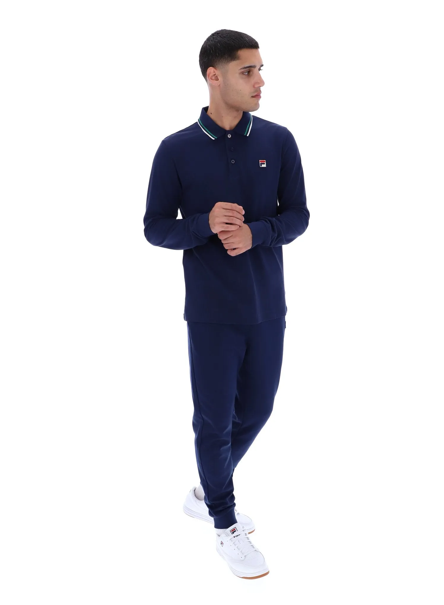 Monte Tipped Collar Long Sleeve Polo DurableStitching