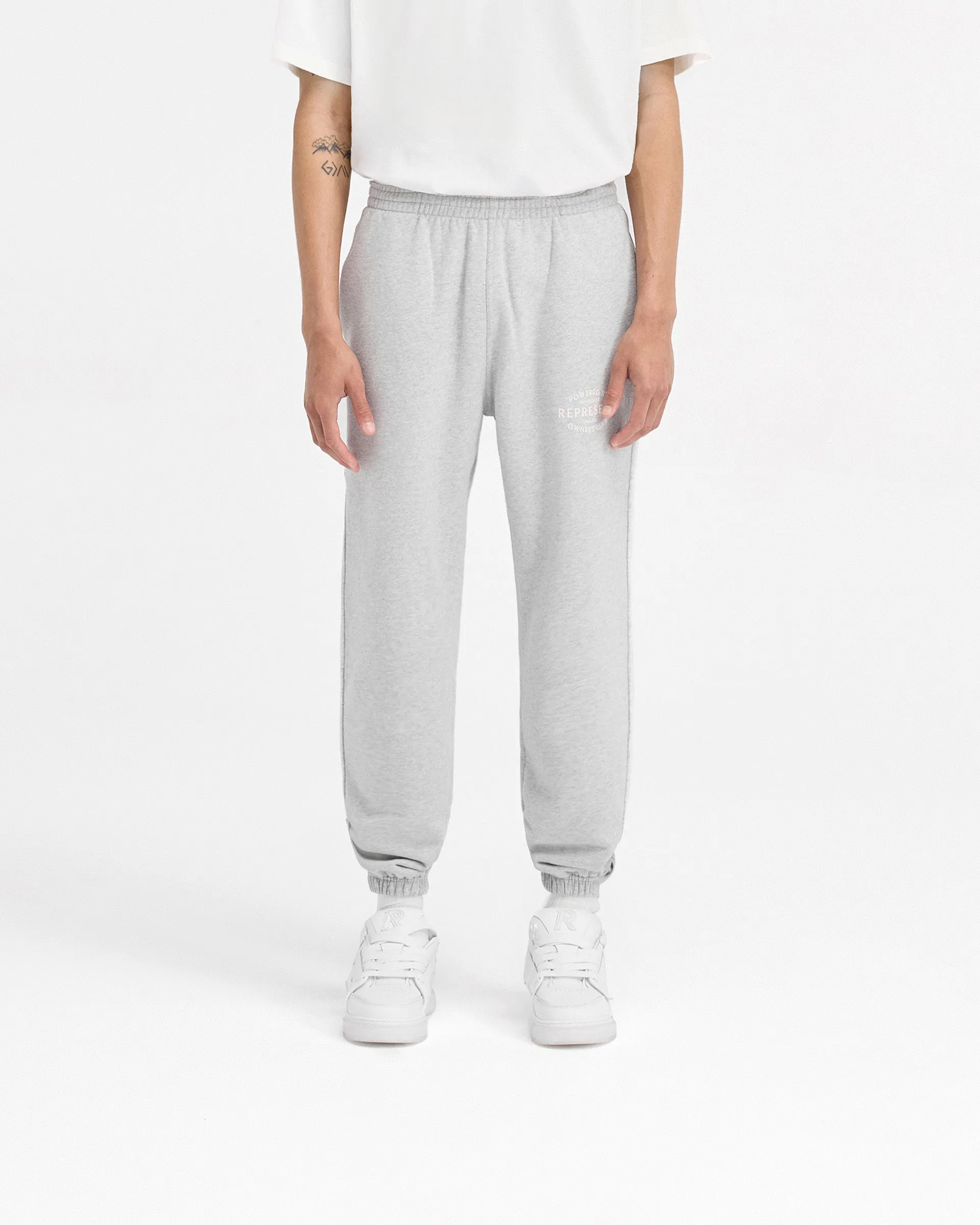 Dynamic Motion Flattering Design Represent Owners Club Stamp Sweatpant - Ash Grey