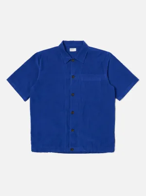 Work Blue Summer Cord Tech Overshirt Flatlock stitching Bold Graphics