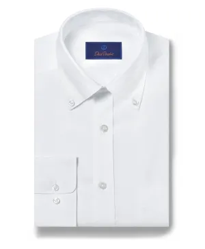 RBDP05112110 | White Pinpoint Oxford Non-Iron Dress Shirt Seamless Shoulder