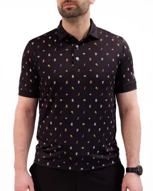 Sunday Scramble Men's Polo - Waggle x Drekker Collection Evening Elegance Bold Statement