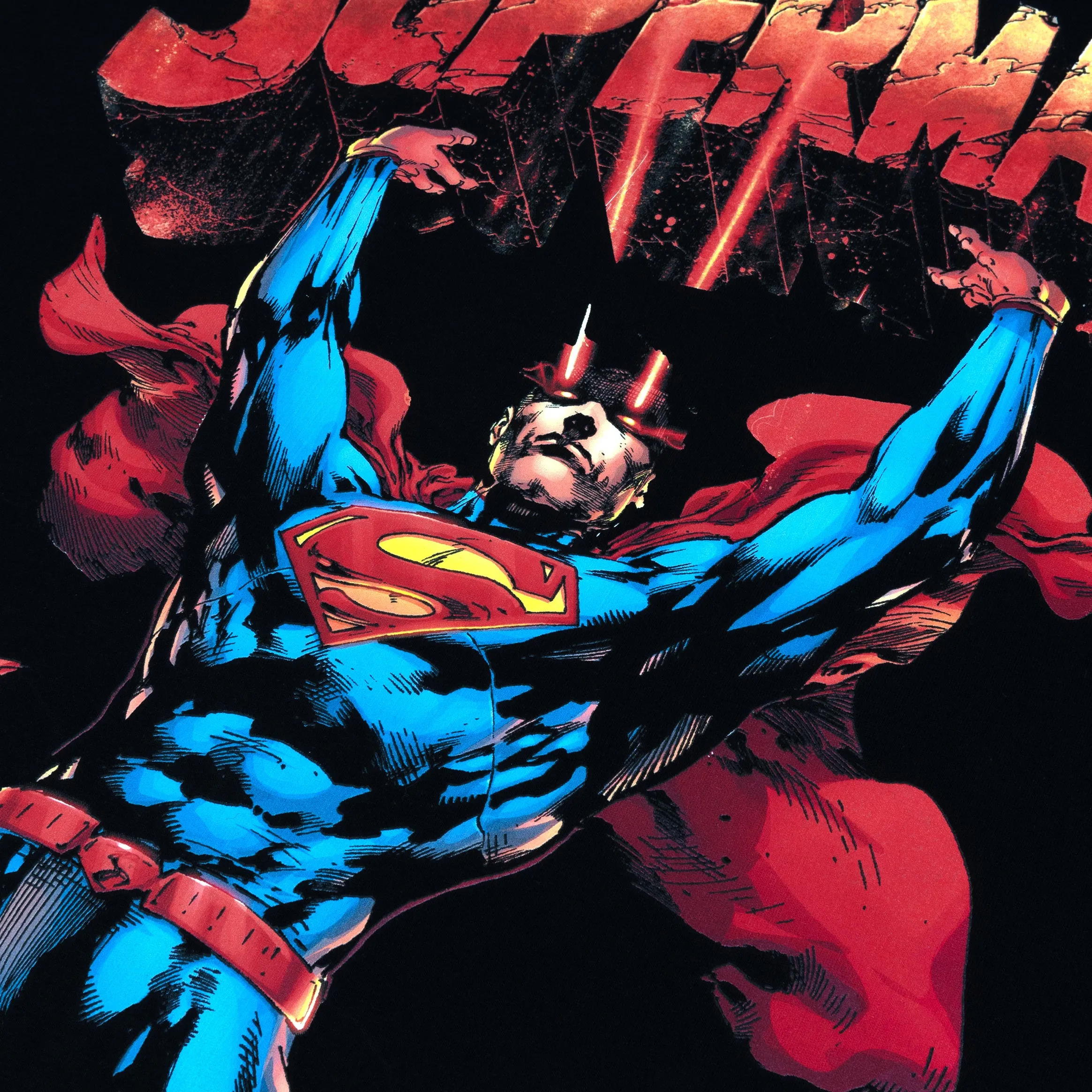 Superman x Shoe Palace Save The World Mens Short Sleeve Shirt (Black/Blue) Relaxed Waistband Sport Performance Design