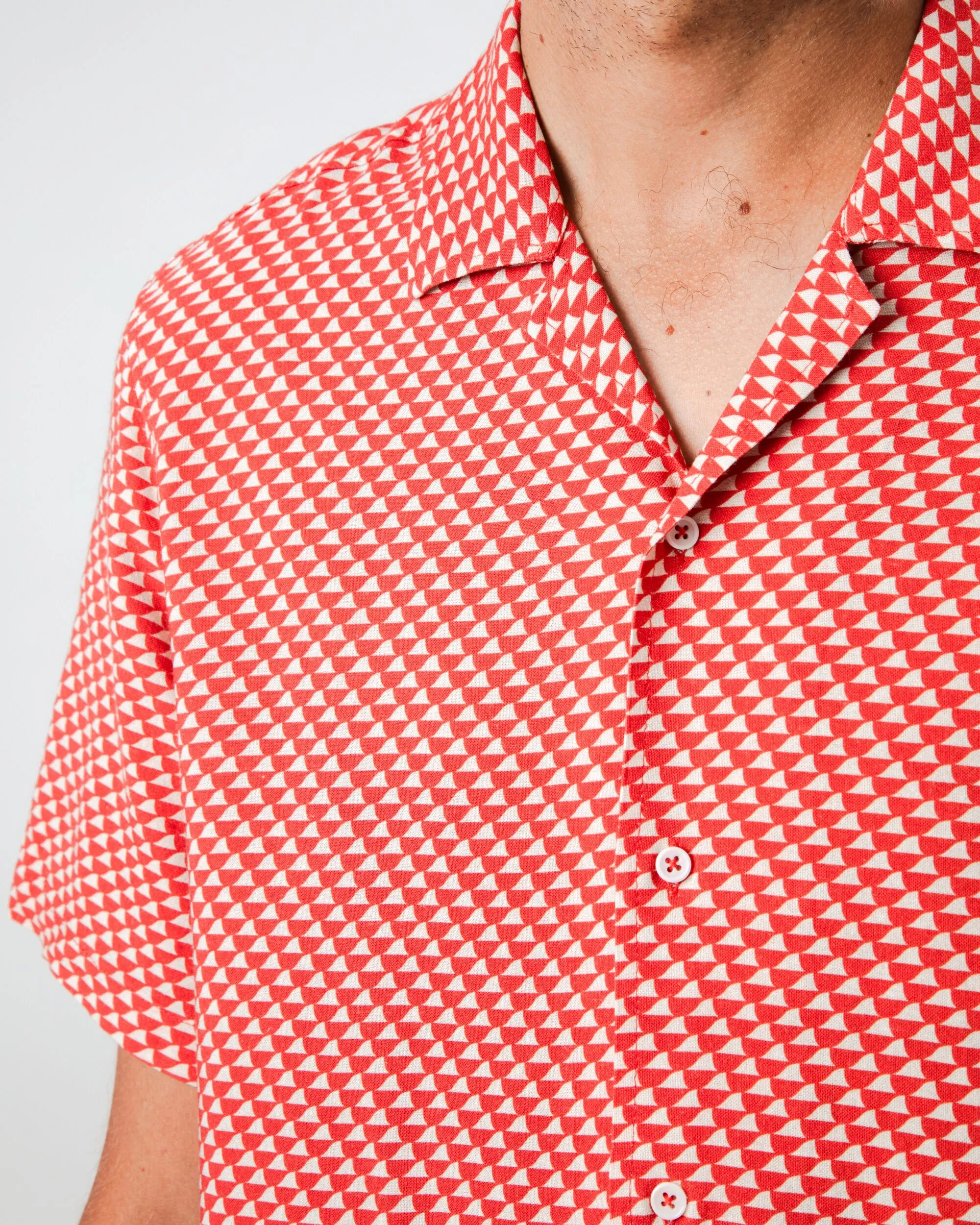 Mature Elegance Tramuntana Aloha Shirt Red