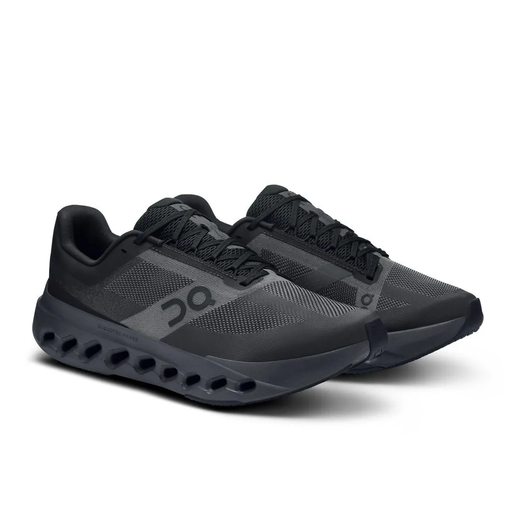 Airflow Engineered Upper Men's On Cloudsurfer Next Running Shoe in Black | Eclipse
