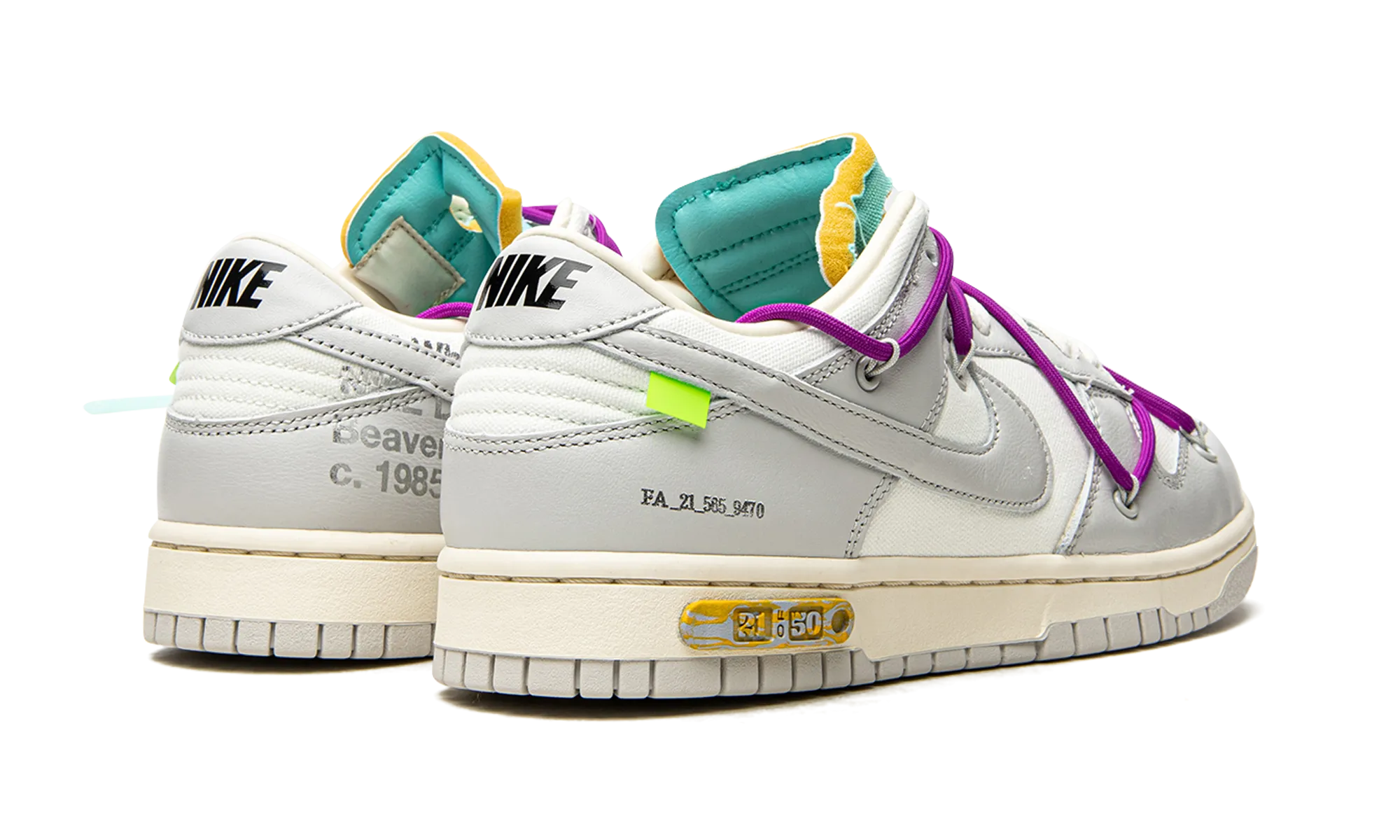 Flat Surface Dunk Low "Off-White - Lot 21"