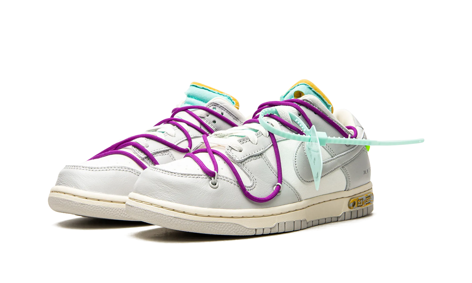 Dunk Low "Off-White - Lot 21" Bold Look