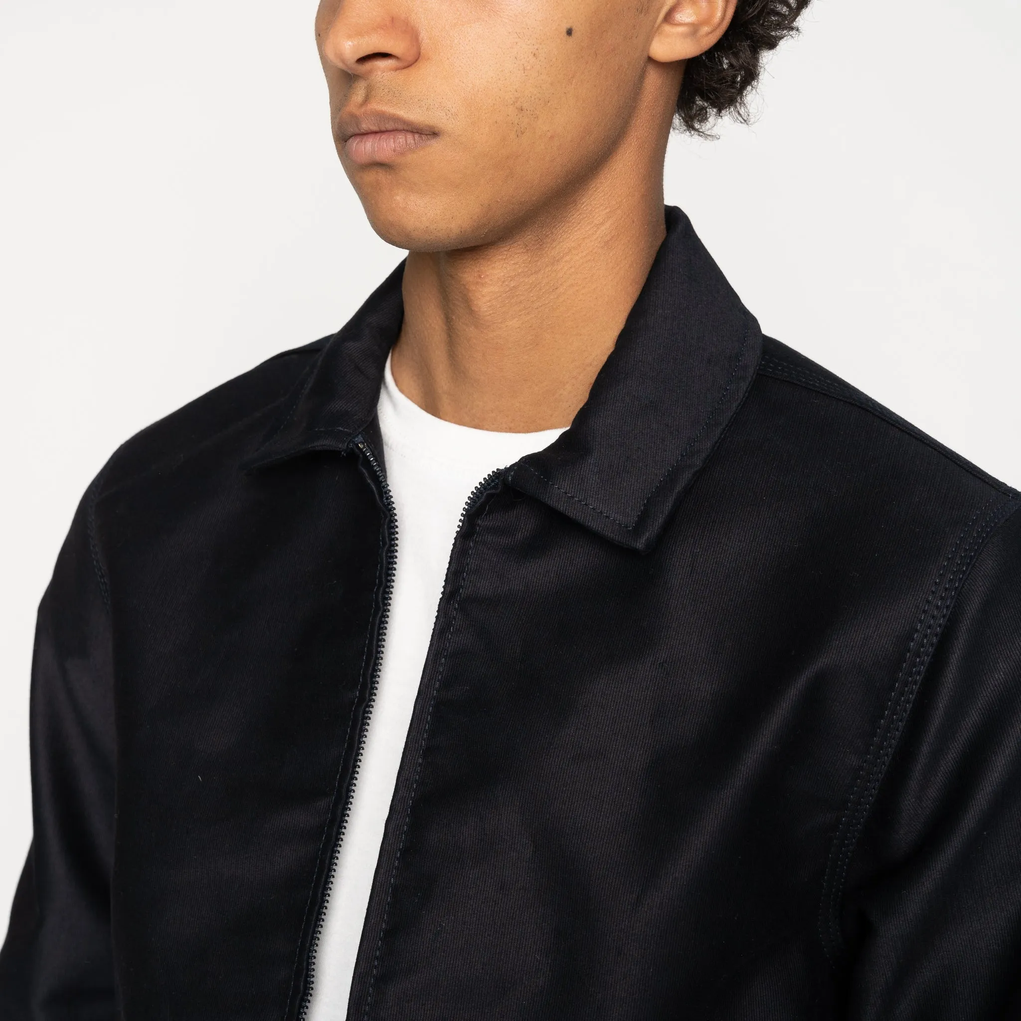 Zip Jacket - Brushed Jungle Cloth - Navy Mild Weather Layer