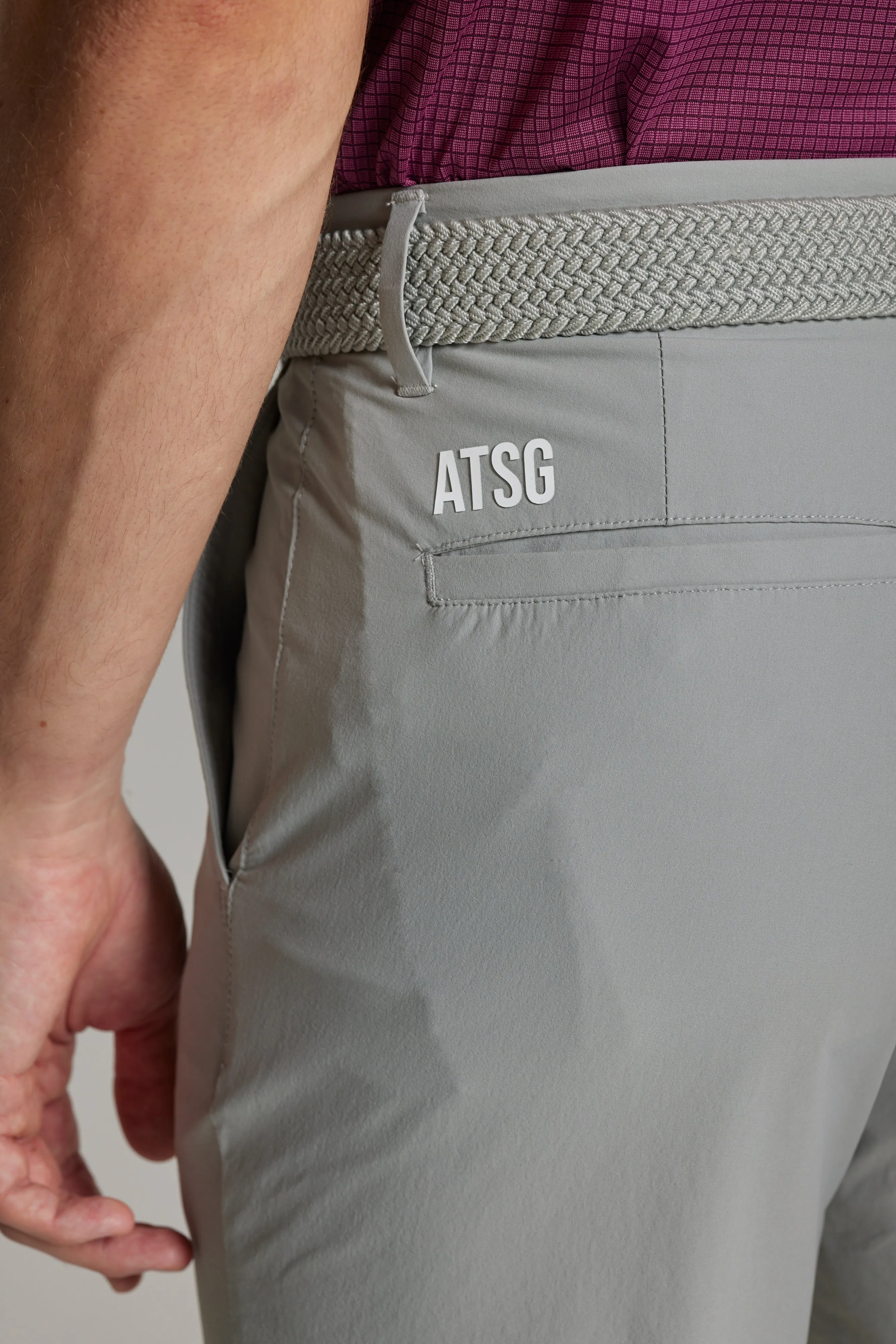 Dynamic Stretch Golf Trousers - Driver Grey Reinforced Knees SeamlessPocketDesign