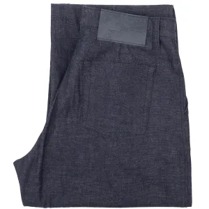 Pleated Trouser - 10oz Rinsed Denim - Indigo Perfect Movement