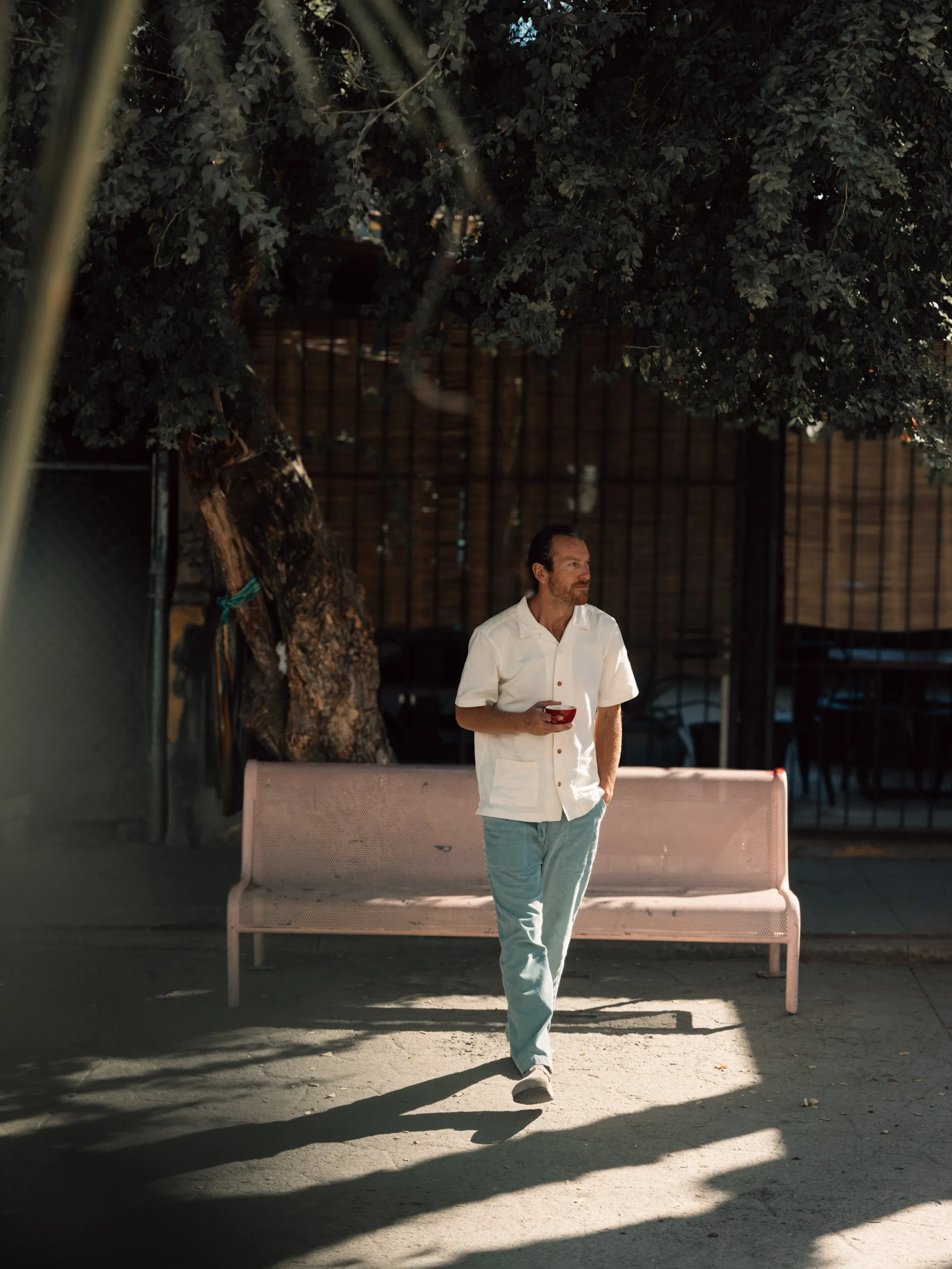 Striped style Men's Hendra Cotton Short Sleeve Shirt